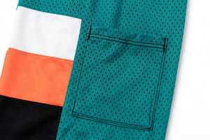 PADA PRIME Ensemble de maillot de basket-ball vert à col en V pour hommes, vêtements de sport en maille respirante à manches courtes - Product Image 5