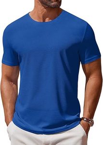 T-shirt habillé tendance pour homme 2025 – 100 % coton respirant, séchage rapide, col rond, motif lettres, manches courtes, coupe ample, anti-boulochage - Product Image 3