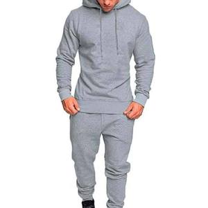 Men's Casual Cotton <b>Track</b> <b>Suit</b> with Hood Top Trending New Arrival Plain Tracksuit Customized Winter Top and Bottom Set - Product Image 3