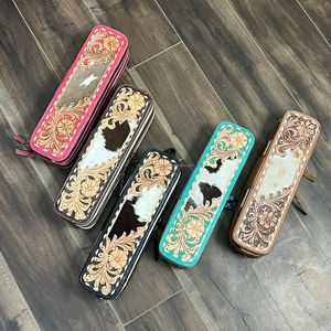 Vente en gros 2026 Direct usine : Étuis pour fer à friser en cuir de vachette repoussé, sacs de rangement pour cheveux, pochettes de voyage organisatrices résistantes à la chaleur - Product Image 4