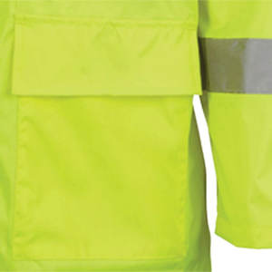Vêtements de pluie haute visibilité : Veste de sécurité et salopette réfléchissante, sweat à capuche, vente en gros Jaune/Vert - Product Image 3