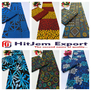 Custom Lusaka African Wax Cotton Fabric Ankara Kitenge Bulk Fashion Apparel Garment Textile OEM Manufacturing Supplier - Product Image 3