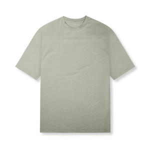 Men's Black Short Sleeve Cotton Casual T-<b>Shirt</b> Plain Dyed Summer Wear V-Neck Oversized Fit - Product Image 5