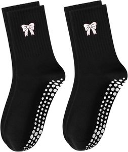 Pilates <b>Socks</b> With <b>Grips</b> for Women Cute Non Slip Crew Gripper Yoga <b>Sock</b>-Grippy Sticky for Hospital/Dance Barre/Workout - Product Image 1