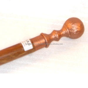 Wooden <b>Walking</b> <b>Stick</b> With Decorative Brass Handle Designer Black Wood Cane 36"Old <b>Men</b> & Women Daily Use - Product Image 5