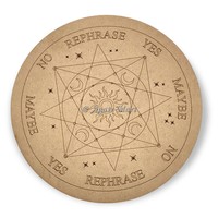 Pendule de radiesthésie monophasé en pierre précieuse sculptée arc-en-ciel, thème Zodiaque, pour décoration intérieure, fournitures d'autel de sorcellerie et Wicca