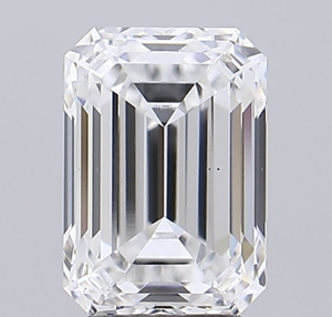 Diamante Cultivado en Laboratorio con Certificación IGI, Corte Esmeralda de 3.30 CT, Color D, Claridad VS1, CVD LG 735516687 ROYAL GEMS para Joyería - Product Image 1