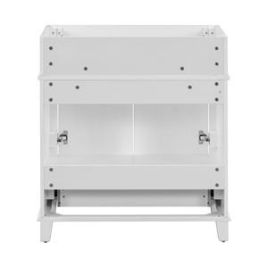 Mueble de Baño con Marco de Madera Sólida y Puertas con Cierre Suave, Encimera de 30 Pulgadas, Elegantes Muebles de Baño - Product Image 5