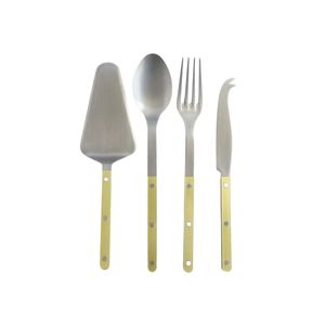 Gold Plated Handle Stainless Steel 3-Piece Cheese Knife <b>Set</b> Modern Luxury Cheese Slicer Fork Spatula Cutlery <b>Set</b> for Kitchen - Product Image 1
