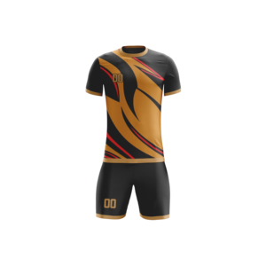 Tenues de football personnalisées à manches courtes, impression par sublimation, séchage rapide, respirantes, ensembles de maillots, logo d'équipe, vêtements de football - Product Image 3