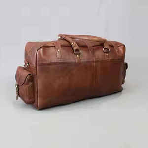 Bolsa de Deporte y Viaje de Piel Genuina de Alta Calidad con Cierre de Cremallera, Personalizable, en Oferta, a Bajo Precio - Product Image 4