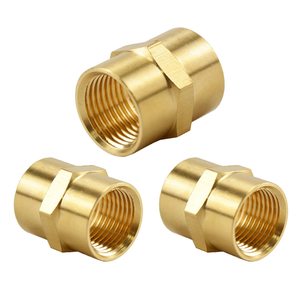 Oferta Especial: Conector de Latón Forjado Resistente a la Corrosión, Acoplador de Tubería de Pulgada Igual, Rosca Doble Hembra, Clase 150, OEM para Agua - Product Image 4