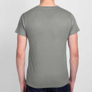 Camiseta Casual de Verano de Estilo Simple, Manga Corta, Lisa, 100% Algodón, Corte Holgado, Transpirable, Antiarrugas, Tejida, para Hombre, RAPID - Product Image 2