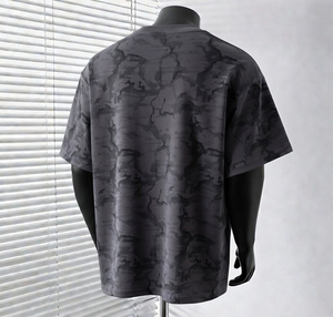 เสื้อยืดโอเวอร์ไซส์ลายเทรนดี้สำหรับผู้ชายปี 2026 พิมพ์ลายแบบซับลิเมชั่นเต็มตัว สไตล์ลำลอง คอกลม แขนสั้น รับผลิตแบบ OEM ODM - Product Image 2