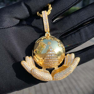 The World Is Yours Pendant - VVS Moissanite Pendant in 925 Sterling Silver Timeless Shine Handcrafted by Skilled Indian Artist - Product Image 4