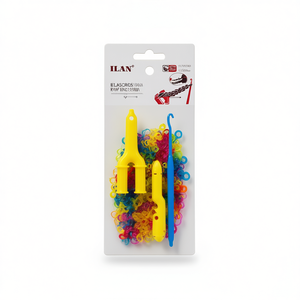 Ganci per elastici Ilan, 100 pezzi, colori assortiti, per realizzare braccialetti - Product Image 1