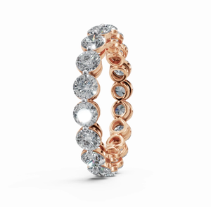 Pendentif Breloque en Diamant de Synthèse Taille Émeraude à Queue Bifurquée Or Jaune Rose 9k 14k 18k 0.631 37 Pierres Bijou de Luxe Cadeau de Mariage - Product Image 2