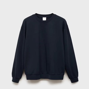 เสื้อสเวตเชิ้ตคอกลมผ้าฝ้ายฟลีซผู้ชายคุณภาพสูง สีพื้น สไตล์ลำลองสำหรับฤดูหนาว ดีไซน์ใหม่ พิมพ์ลายดิจิทัล รับสกรีนโลโก้ - Product Image 6