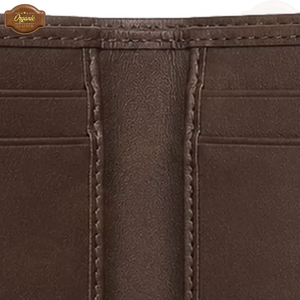 Portefeuille pliable en cuir Signature |   Portefeuille bifold en cuir véritable pour homme de qualité supérieure, fournisseur en gros OEM ODM - Product Image 5