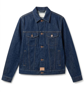 Nouvelle Veste en Jean Kadia 2026, Style Workwear Classique, pour Homme, Délavage Foncé, Idéale pour le Quotidien et le Travail - Product Image 4