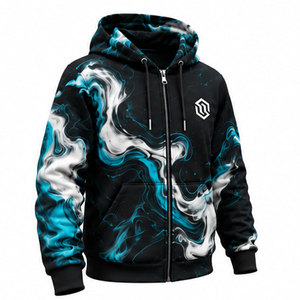 SUPERIOR INTERNATIONAL Men's Color Block <b>Full</b> <b>Zip</b> <b>Hoodie</b> Black Gray Casual Jacket Front Logo Side Pockets 100% Outdoor Apparel - Product Image 4