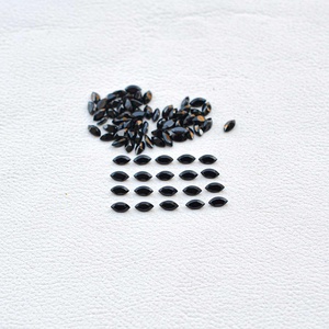 Espinela negra natural Calibrada de grado AAA Corte de marquesa elegante 3,5x7mm Piedras preciosas facetadas sueltas pulidas a mano a precio - Product Image 4