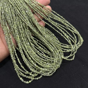 Perles brutes de diamant vert naturel, brin de 16 pouces, copeaux de diamant vert, pépites de diamant brut, brin de pierres précieuses de diamant en vrac - Product Image 4