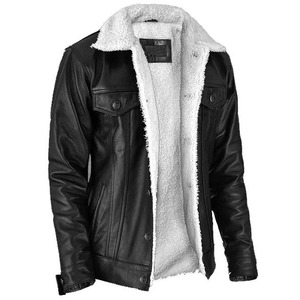 เสื้อแจ็คเก็ตหนังเชอร์ปา - เสื้อแจ็คเก็ตหนังขนสัตว์ - Product Image 3