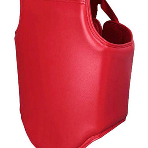 Protection corporelle en cuir PU de haute qualité, écologique, avec logo personnalisé, protection de la poitrine et du ventre pour l'entraînement de boxe, fabriqué au Pakistan - Product Image 4