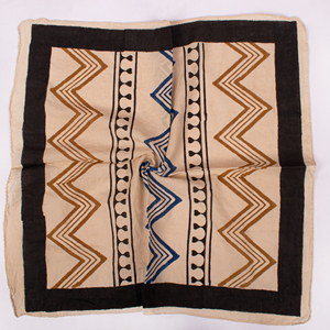 Bandana carré en coton doux imprimé au bloc Bagru, fait main, style vente en gros, 55*55cm, pour femme, pour la tête et le cou, promotionnel, personnalisable - Product Image 4