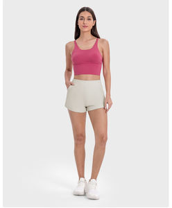 Pantalones Cortos de Yoga para Mujer, Diseño Nuevo, Acanalados, Levanta Glúteos, Cintura Alta, para Gimnasio y Entrenamiento Deportivo - Product Image 6