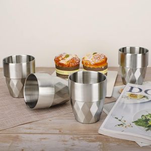 Stainless Steel Drinking <b>Cup</b> Reusable Metal Tumbler Glass for Water Tea Coffee Juice Home Office Travel - Product Image 6