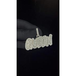 Pendentif Hip Hop au design unique, serti de diamants Moissanite et de zirconiums cubiques, pour hommes, bijoux scintillants, disponible au meilleur prix. - Product Image 2