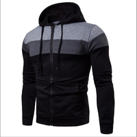 Veste Homme Streetwear à Capuche Zippée en Polaire Technique 330g, Contraste de Couleurs, Fournisseur Pakistan, Personnalisable OEM