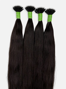 Extensiones de Cabello Humano Indio No Remy, de Una Sola Capa, con Punta Nano, en Paquetes, Hebras Lisas, Negro Natural, 100 g, para Distribuidores de Salones - Product Image 3