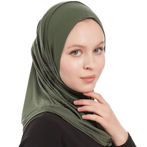 ฮิญาบดีไซน์ล่าสุด ผ้าพรีเมียม เรียบง่าย สวมใส่สบาย ระบายอากาศได้ดี ผสมสแปนเด็กซ์ แฟชั่นผู้หญิง ทุกฤดูกาล - Product Image 2