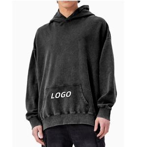 Sudadera con Capucha de Invierno Unisex Vintage con Logotipo Personalizado OEM, Lavado Ácido, para Hombre, Estilo Urbano, Bordado e Impresión, Calidad Premium, 100% Algodón - Product Image 6