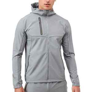 Men's Streetwear <b>Rain</b> Running <b>Jacket</b> Outdoor Sports Nylon Softshell Waterproof Woven Windbreaker for Men Custom Logo Design - Product Image 1