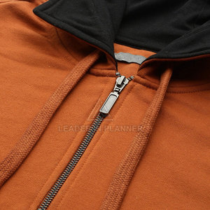 เสื้อฮู้ดดี้ซิปครึ่งตัวผู้ชาย ดีไซน์คุณภาพสูง แบรนด์ส่วนตัว - Product Image 6