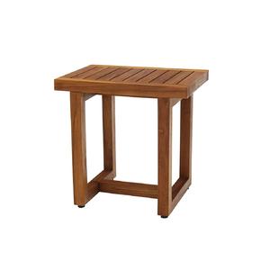 Banc de douche en teck, fabriqué en Indonésie, meuble en bois massif - Product Image 1