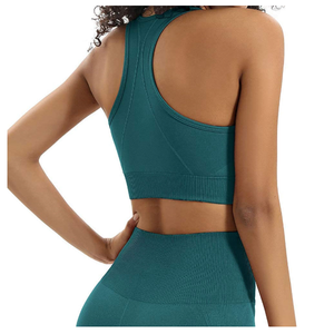 Ensemble soutien-gorge de sport et legging ajustables personnalisés pour femme, respirant, avec logo frontal, idéal pour l'entraînement et le yoga – Vêtements de sport pour la gym – Meilleures ventes - Product Image 5