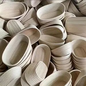 Artisan Oval Rattan Banneton Proofing Basket Handmade Wicker Dough Basket for Sourdough Bread Professional Baking Tools - Product Image 6