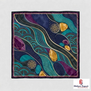 Elegant Square Fashion <b>Scarf</b> Soft Fabric OEM ODM Manufacturer Taiwan Custom Fabric Products Wholesale Bulk Orders - Product Image 3