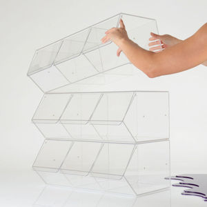 2025 hiện đại hấp dẫn siêu thị kẹo số lượng lớn cửa hàng thực phẩm hiển thị trường hợp tầng thường vụ vỏ sò lưu trữ hộp <span class=keywords><strong>Acrylic</strong></span> - Product Image 6