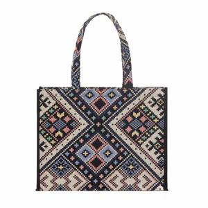 Nouvel arrivage de sacs à provisions fourre-tout en tissu jacquard laminé de qualité supérieure respectueux de l'environnement avec poignée automatique et prix abordable - Product Image 2