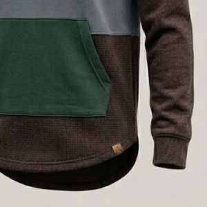 Sweat-shirt à capuche personnalisé en molleton épais, style streetwear moderne, OEM/ODM, personnalisation de marque - Product Image 6