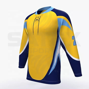 High Quality Custom Sublimation Ice Hockey Jerseys 100% Polyester Quick Dry OEM Service <b>Nee</b> Ice Hockey Jersey For Men 2026 - Product Image 3