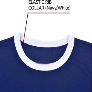 Unisex <b>High</b> Quality Contrast Color <b>Collar</b> and Cuff t <b>Shirts</b> Custom 100% Cotton 320 Gsm Loose Fit Ringer t <b>Shirt</b> for <b>Men</b> - Product Image 2