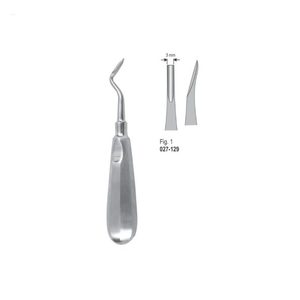 เครื่องมือถอนรากฟันแบบผ่าตัด Coupland Fig. 1 |   เครื่องมือถอนฟันสแตนเลส |   ได้รับการรับรองมาตรฐาน CE - Product Image 1