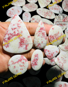 Cuarzo Cinabrio Natural de Alta Calidad, Cabujón de Gema Suelta en Todas las Formas para Joyería Artesanal, FAIJAN GEMS, Tercera Marca - Product Image 2
